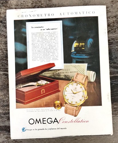 Omega 1954 vintage magazine - omega,