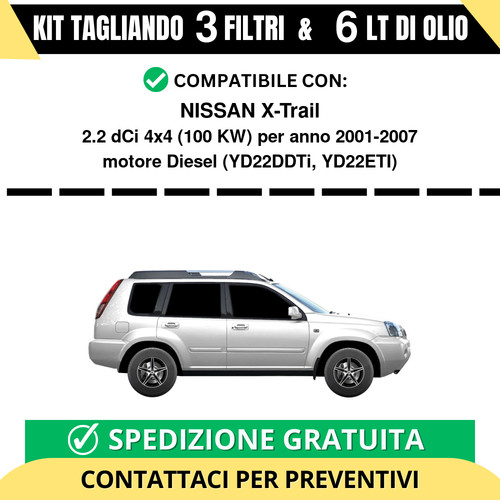 Tagliando per nissan trail - per, x-trail