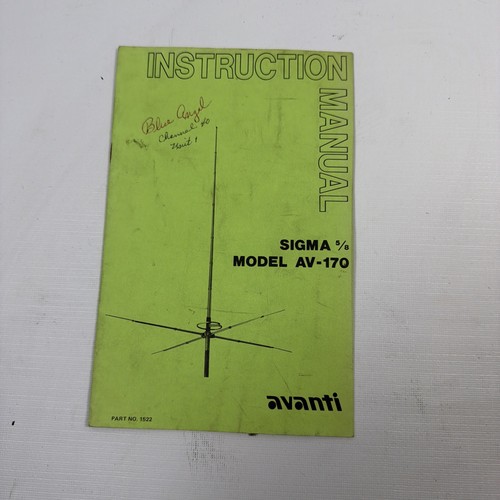 Manuale istruzioni antenna - , cb