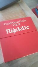 GIUSEPPE VERDI GRANDI OPERE LIRICHE" RIGOLETTO" 4 LP 33 GIRI vinile COFANETTO