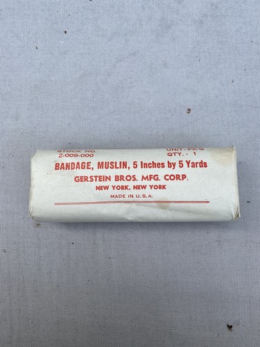 Ww2 gerstein muslin bandage - us,