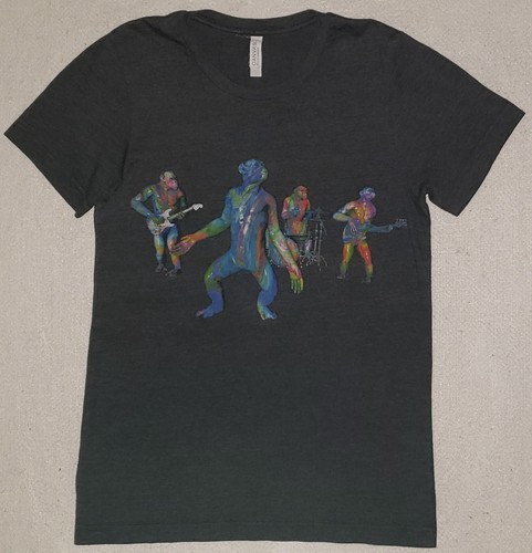 Shirt grigia coldplay head - a,