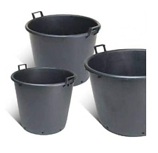 Mastello in plastica con manici varianti da 30 L a 160 L per giardino, agricolo