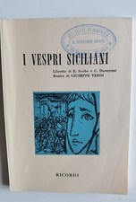 I VESPRI SICILIANI MUSICA DI GIUSEPPE VERDI - LIBRETTO D'OPERA