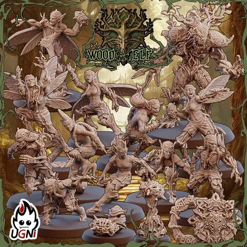 Wood elf team elfes sylvains - elf, team/
