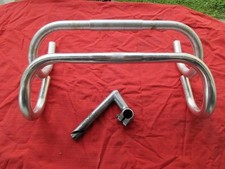 Coppia Piega Manubrio e pipa manubrio bici corsa race bicycle