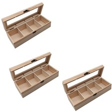 3 scatole in legno da decorare