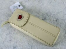 Elegante Portapenne THUN colore panna IN PELLE Vellutato 2012 da collezione Raro