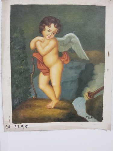 Quadro angelo cupido dipinto - quadro,