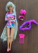RARA BARBIE SUPERCHIOMA barbie totally hair 1991 + accessori