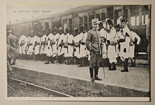 CARTOLINA MILITARE - ROMA, COLONIALISMO, LA PARTENZA DEGLI ASCARI