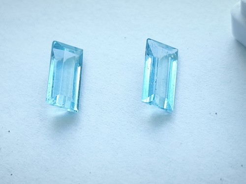 Natural aquamarine pair - pair, no