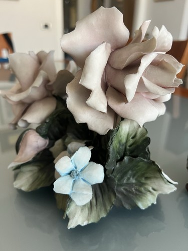 Cestino rose capodimonte - rose, di