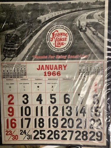 Calendario gennaio 1966