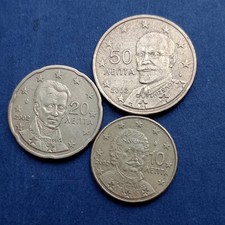  Grecia Tris 10 20 50 Cent 2002  