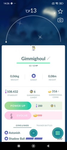 ✨Gimmighoul lucido senza