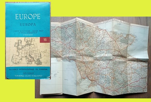 Vintage vecchia mappa - -,