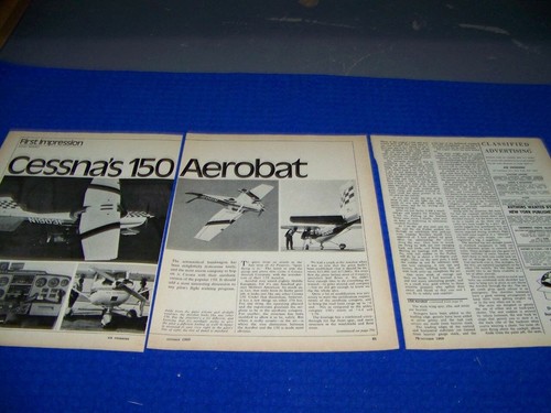 Cessna aerobat 150 - cessna, "cessna's