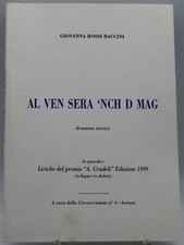libro dialetto carrarino al ven sera nch d mag giovanna rossi baccini dramma
