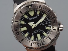 *Come nuovo* SEIKO SKX779 7S26-0350 Black Monster Divers Automatic Vintage Wa...