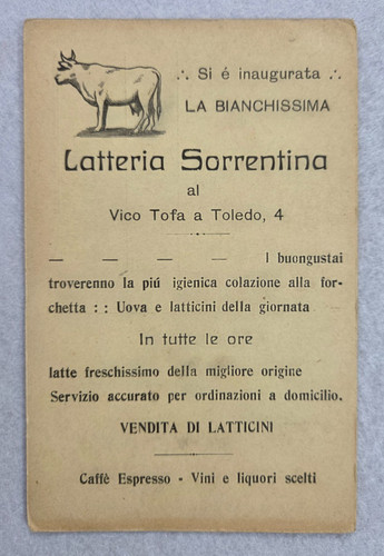 Cartolina napoli pubblicitarie - napoli,