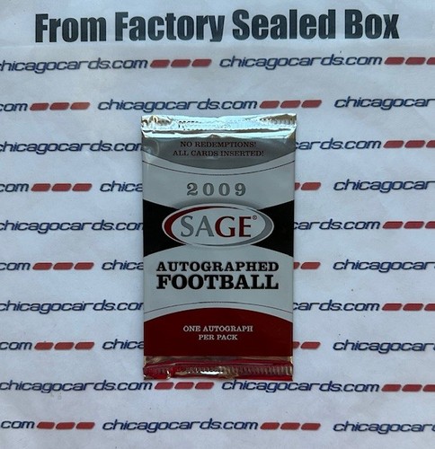 2009 sage autografato football - sage,