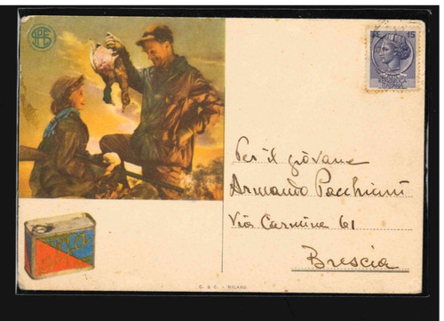 Cartolina epoca polvere - polvere, da