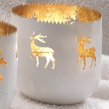 Bicchiere portacandela con