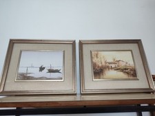 Coppia Di Quadri Ad Olio