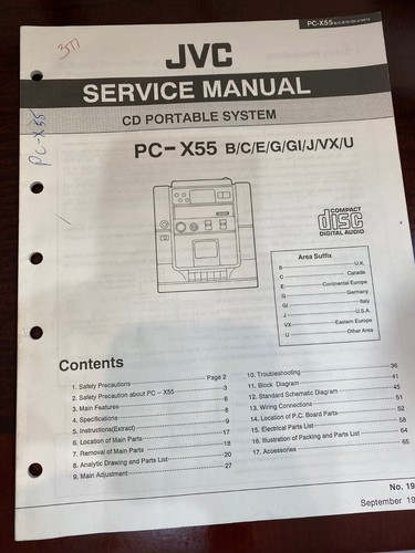 Jvc x55 g - jvc, b/c/e/g/u