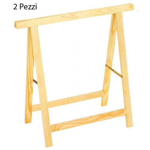Coppia cavalletti legno - coppia,