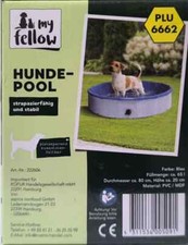 Piscina per cani pieghevole portatile animali anti scivolo resistente 80x20 65 l