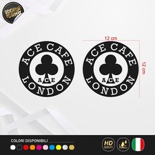 2 Adesivi Stile Ace Cafè Compatibili Triumph Speed Street Triple Faro e Casco