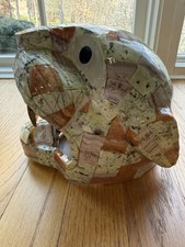 Mosaico di pietra testa di