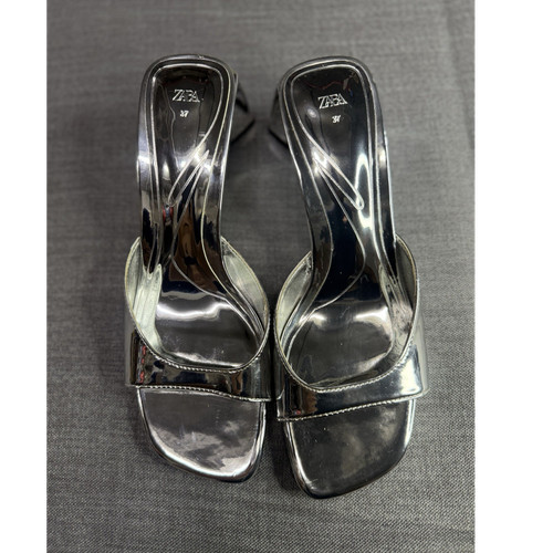Zara sandali slide argento - slide,