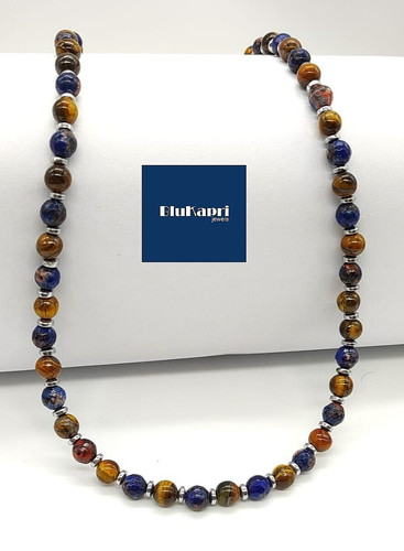 Collana uomo pietre naturali