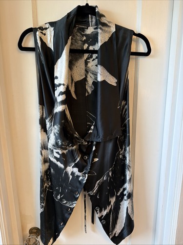 Gilet seta drappeggiato - , ann