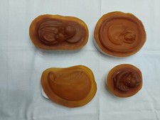 Set 4 stampi per decori natalizi in gesso 