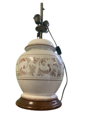 Grande lume  lampada da tavolo ceramica d'arte italiana del novecento