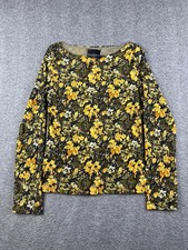 Sonia Fortuna Floral Long Sleeve Top Size Medium
