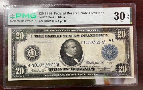Banconota dollari 1914 - dollari,