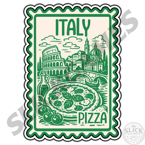 Adesivo francobollo italia - adesivo,