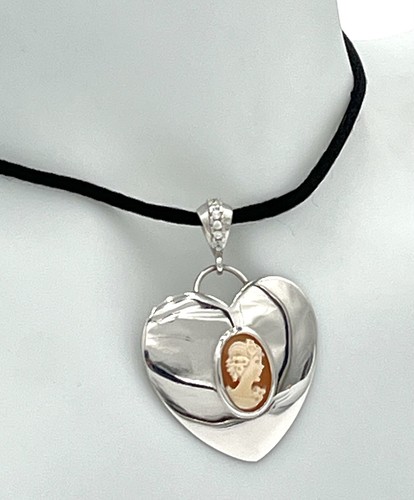 Ciondolo cuore argento - cuore, in