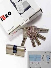 Cilindro europeo serratura Iseo R6 NIKEL 5chiavi cm 65 70 75 80 90 95 100