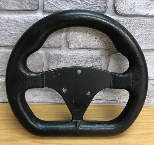 Volante vera pelle - volante, nera