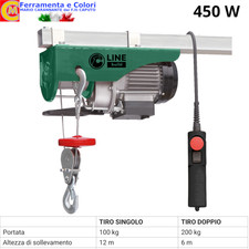 Paranco Elettrico a Fune 450W
