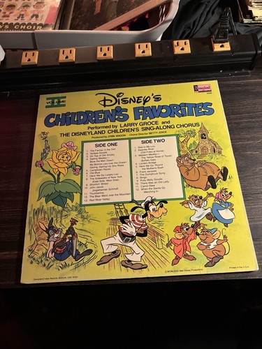 Disney vinyl record - disney,