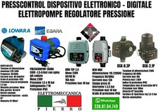 SMART PRESS CONTROL PRESSCONTROL REGOLATORE PRESSIONE POMPA AUTOCLAVE LOWARA EBA