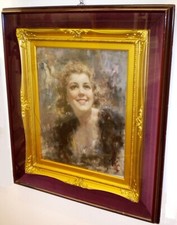 Quadro Art Painting Oil on Panel Signed by Attilio Toro