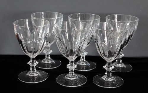 Verres eau cristal - 6,